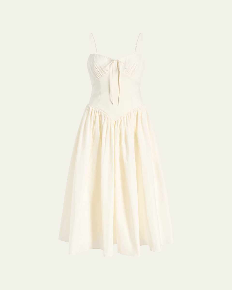Anela Sleeveless Corset Midi Dress